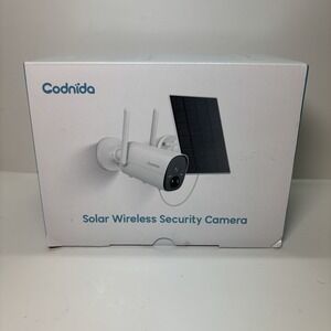 Codnida Solar Wireless Security Camera 2.4Ghz Wi-Fi Night Vision Outdoor Safety